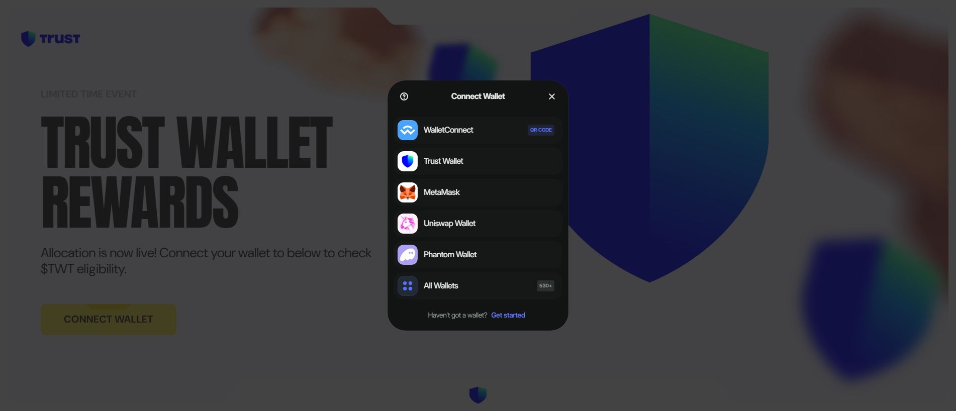 Stored capture of claims-trustwallet.app