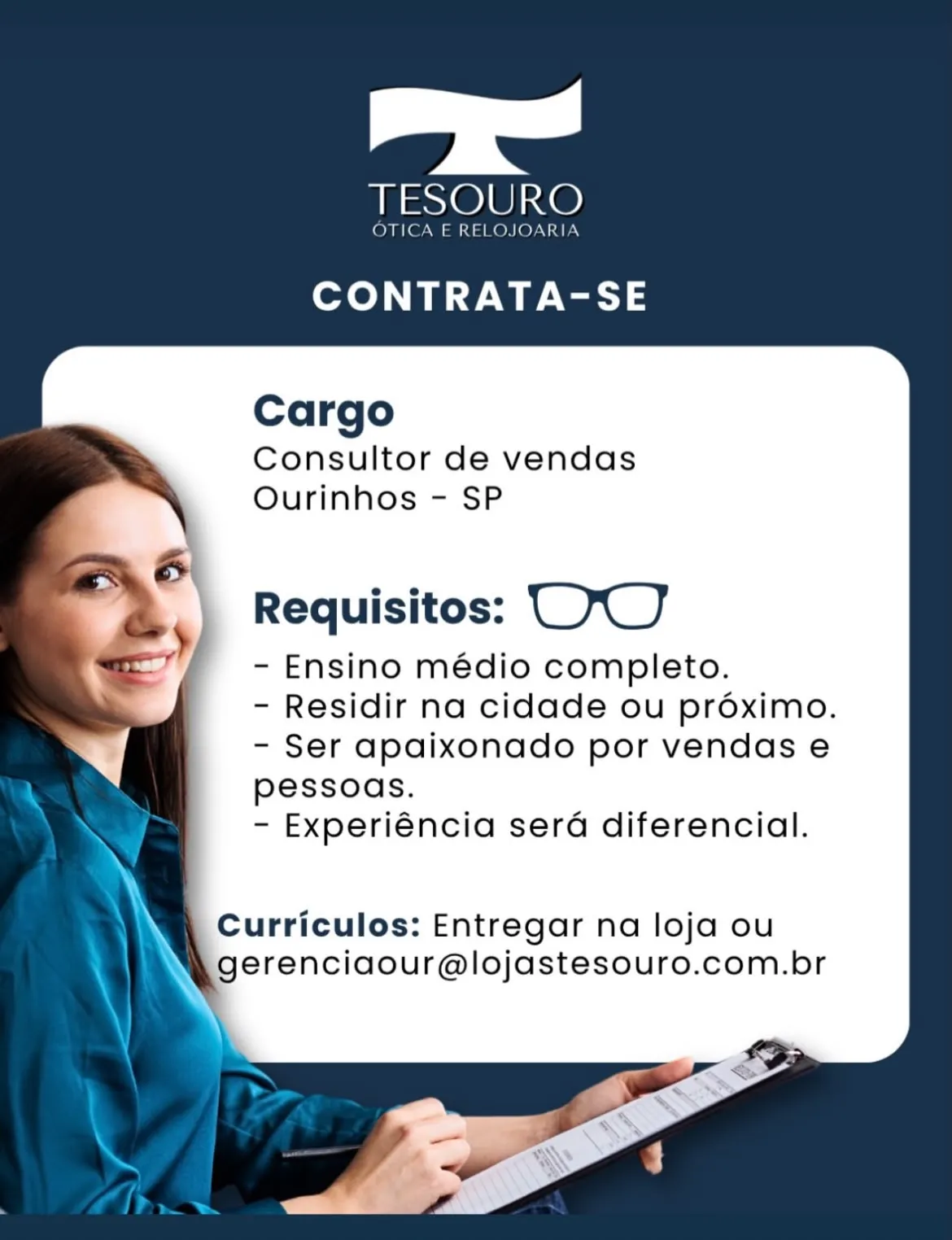 Vaga Para Consultor De Vendas