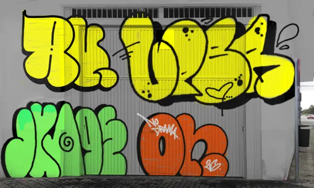 Graffiti artwork by Zkur