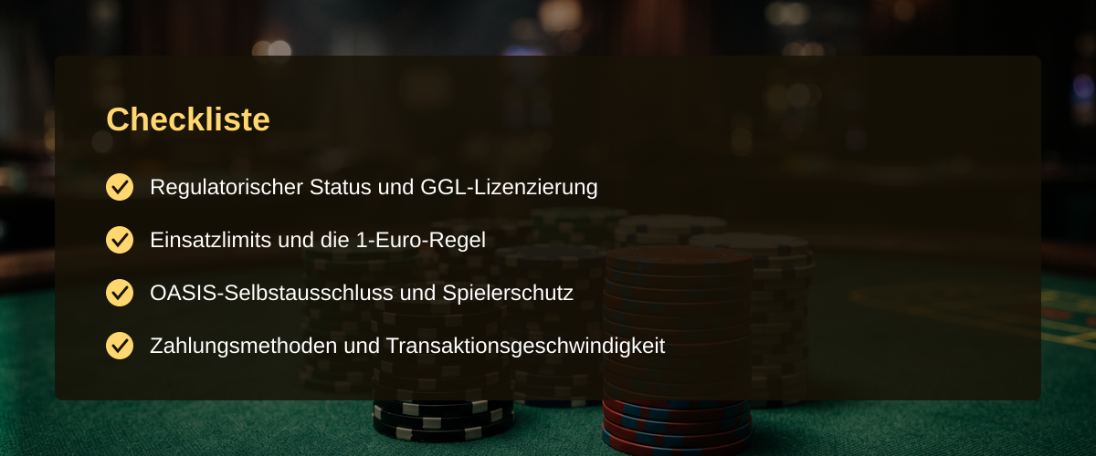 Beste Casino Seite in Deutschland: Zahlen, Regulierung und Marktüberblick — Checkliste
