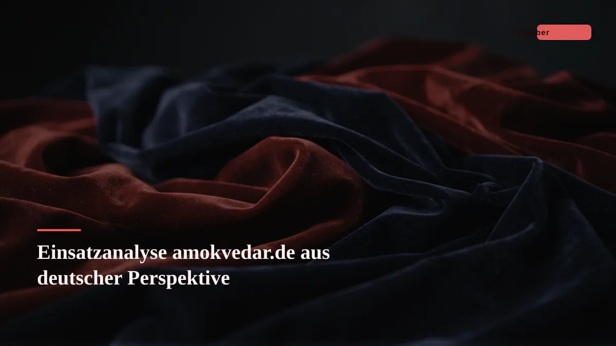 Einsatzanalyse amokvedar.de aus deutscher Perspektive