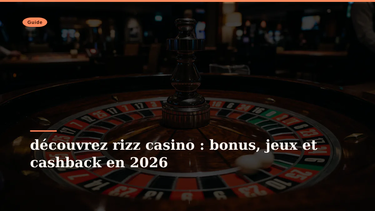 découvrez rizz casino : bonus, jeux et cashback en 2026