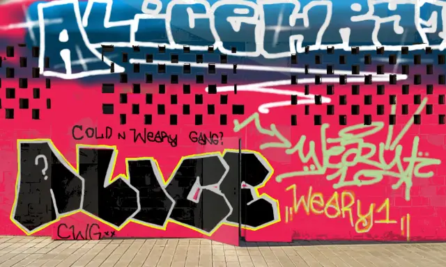 Graffiti artwork by DECAY