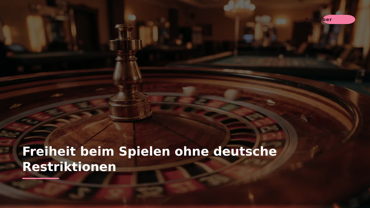 Freiheit beim Spielen ohne deutsche Restriktionen