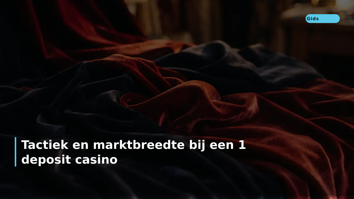 Tactiek en marktbreedte bij een 1 deposit casino