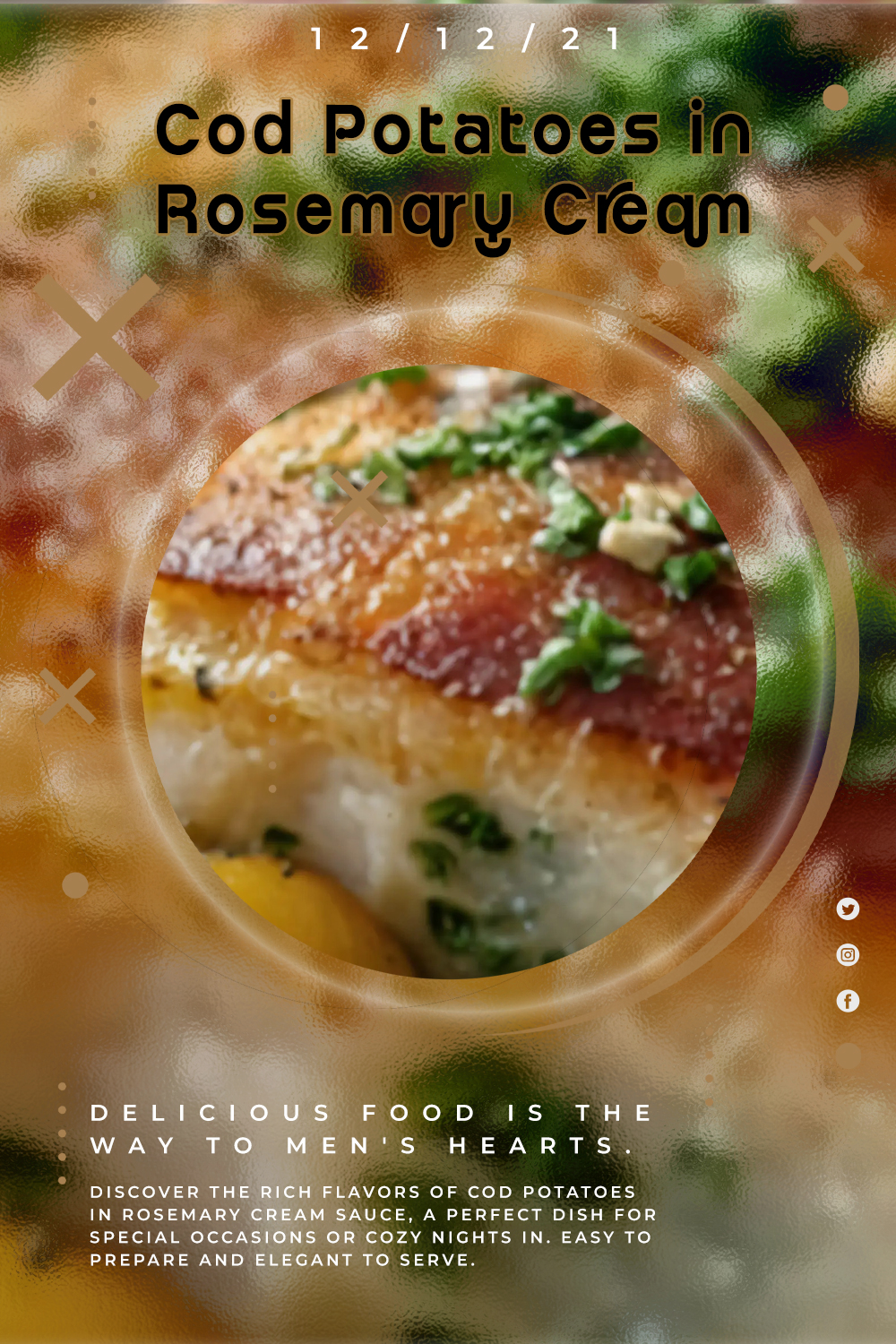 Cod Potatoes in Rosemary Cream Sauce Recipe