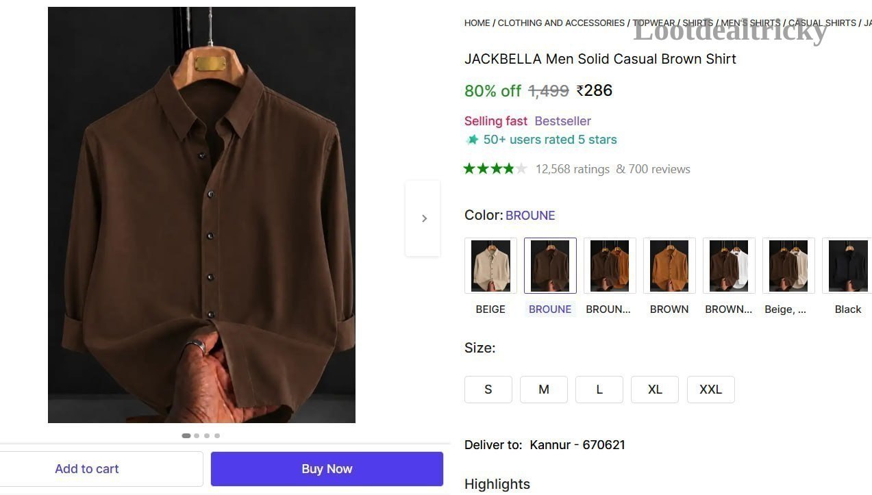 Men S Solid – Just ₹286 | Exclusive Sale Discount