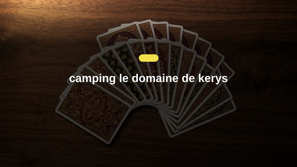 camping le domaine de kerys