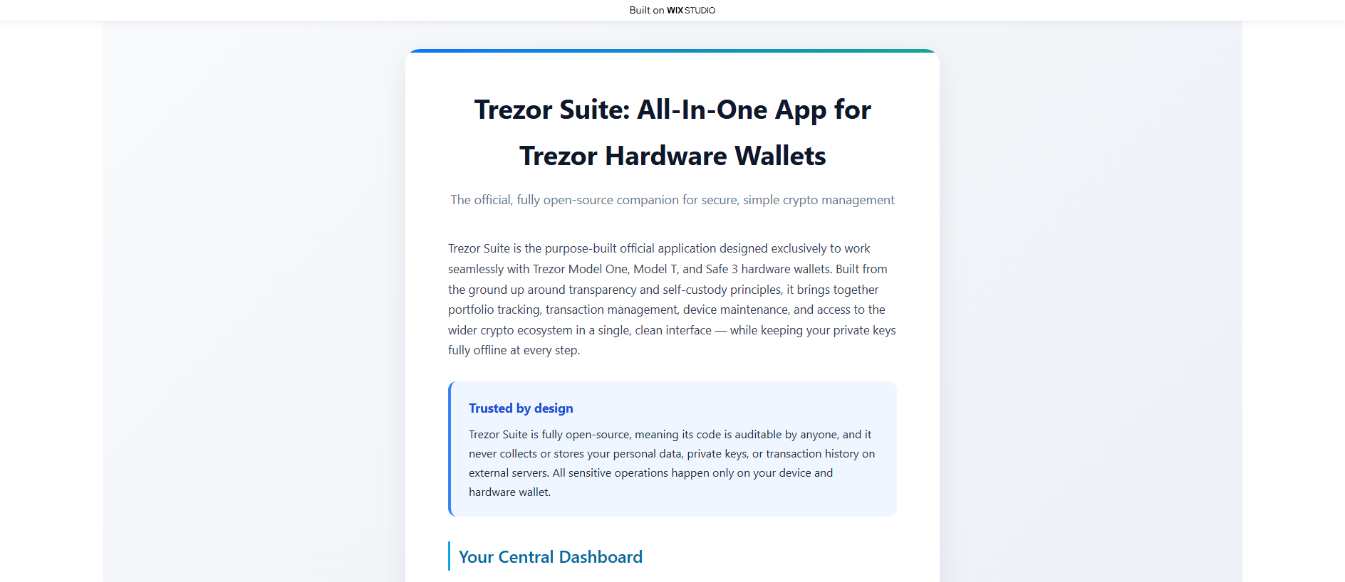 Forensic screenshot of apps-trejorsiuite.wixstudio.com showing the phishing page layout