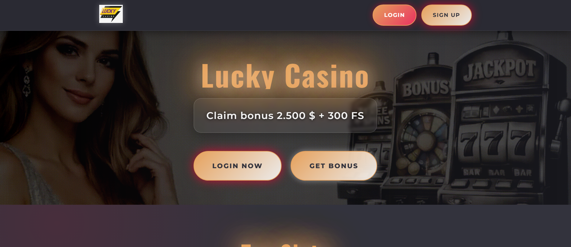 Stored capture of luckycasinoca.com