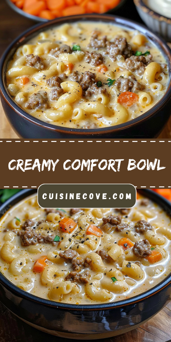 Cheeseburger Macaroni Soup That Hits the Spot