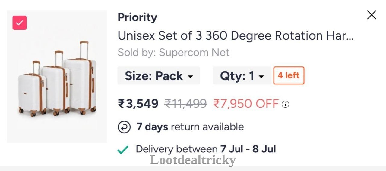 Grab Fast Suitcase – Fantastic Price Cut @ ₹3549 Grab Fast Suitcase – Fantastic Price Cut @ ₹3549