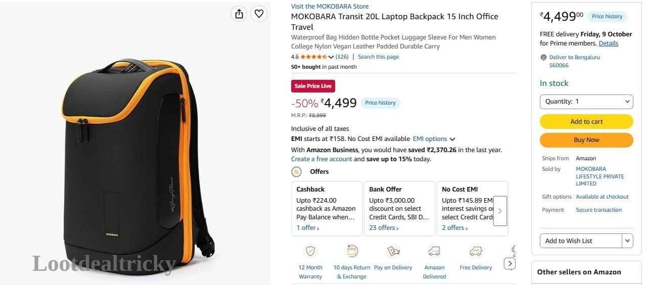 Mokobara 20l Laptop | Loot Lo Mokobara 20l Laptop | Loot Lo