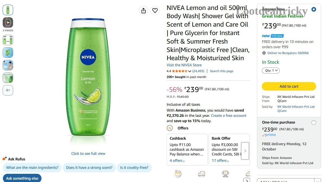 Nivea Lemon And | Best Deal