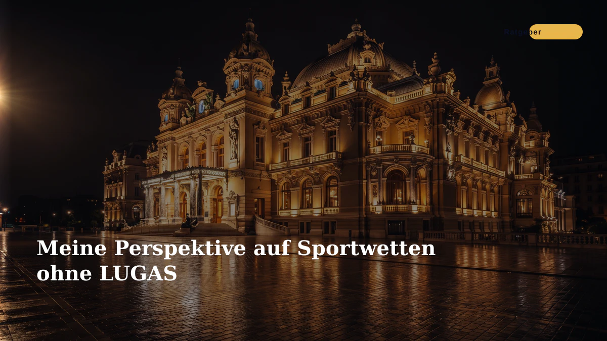 Meine Perspektive auf Sportwetten ohne LUGAS