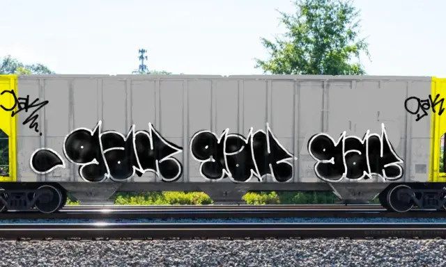 Graffiti artwork by Bab