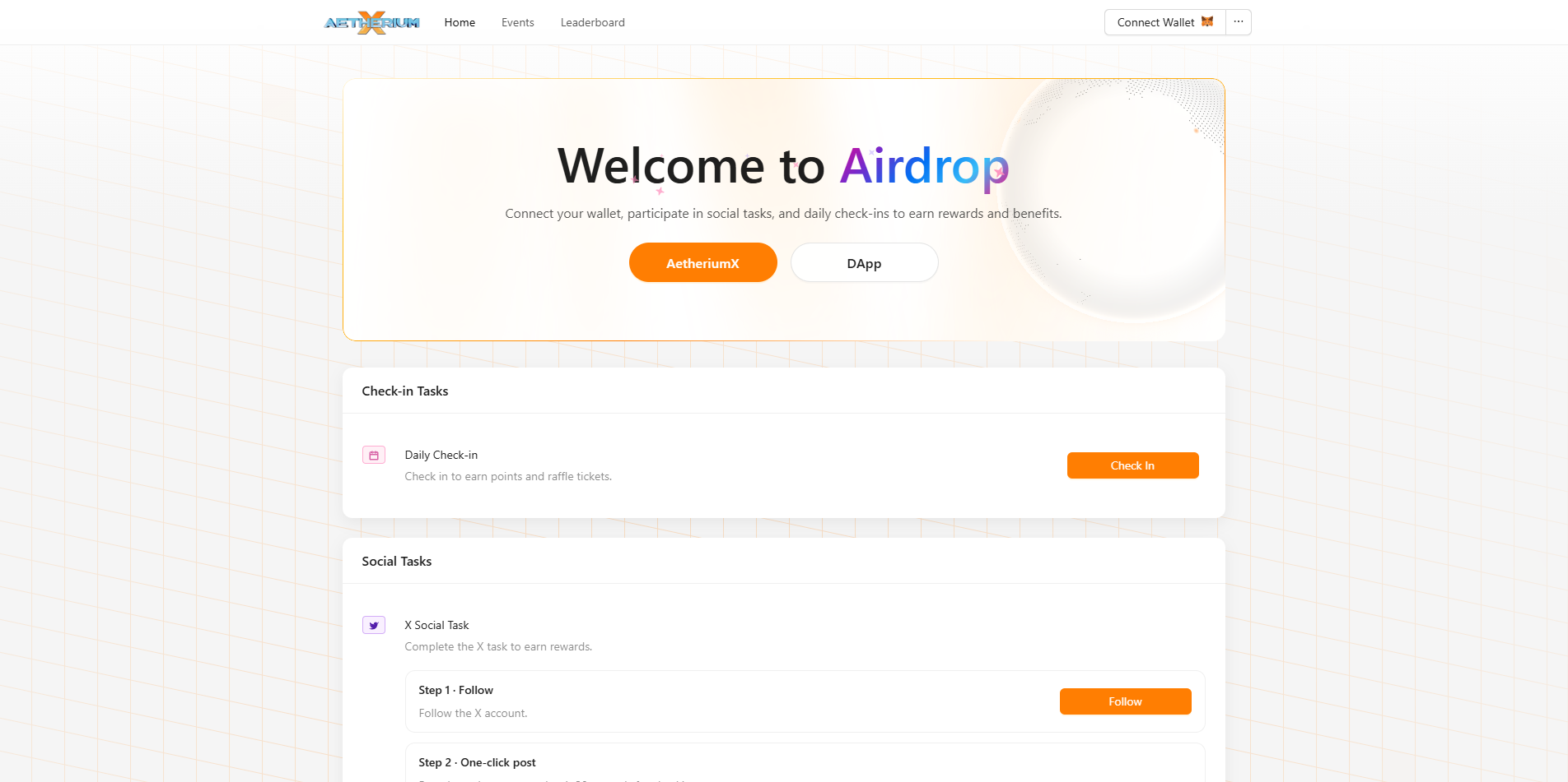Screenshot of airdrop.axt.fun