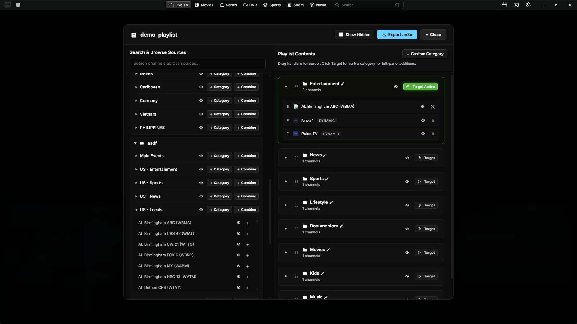 Playlist Editor