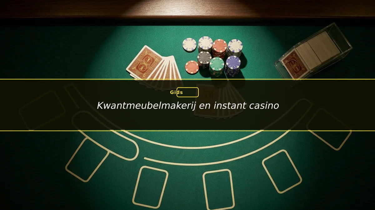 Kwantmeubelmakerij en instant casino