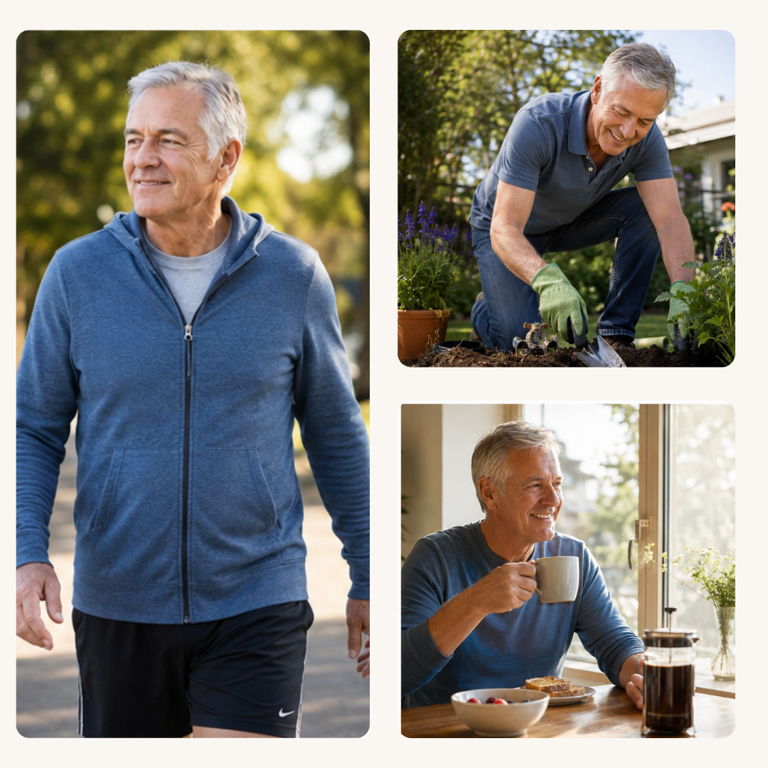 Life with Hiven — sleeping through the night, back in the garden, walking again, and easy mornings
