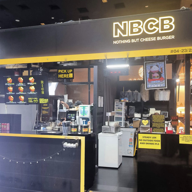 Nothing But Cheeseburger NBCB restaurant counter at Orchard Central Singapore