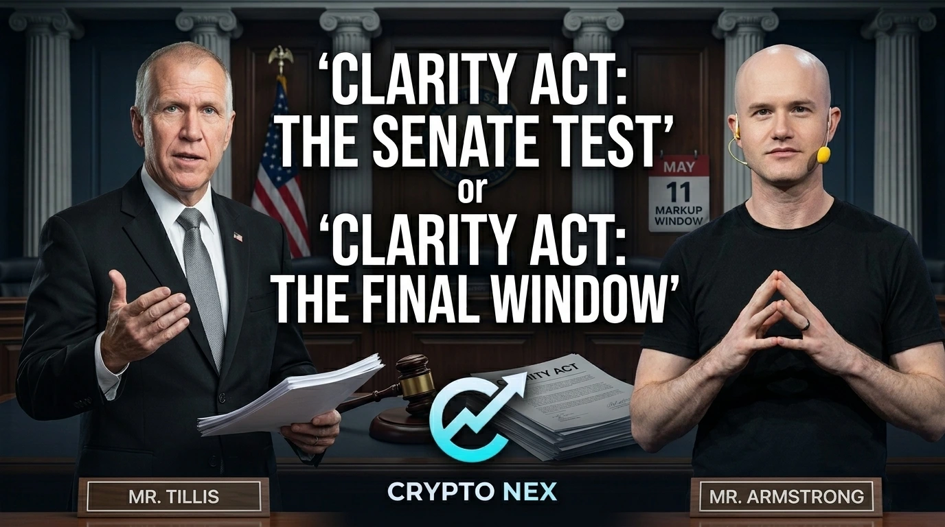 CLARITY Act article cover featuring Brian Armstrong and Tom Tillis