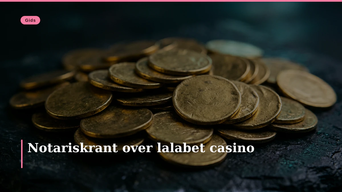Notariskrant over lalabet casino