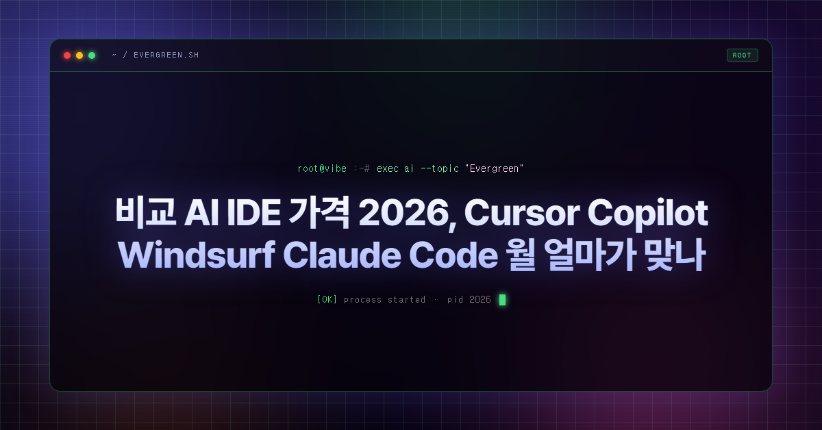 비교 AI IDE 가격 2026, Cursor Copilot Windsurf Claude Code 월 얼마가 맞나