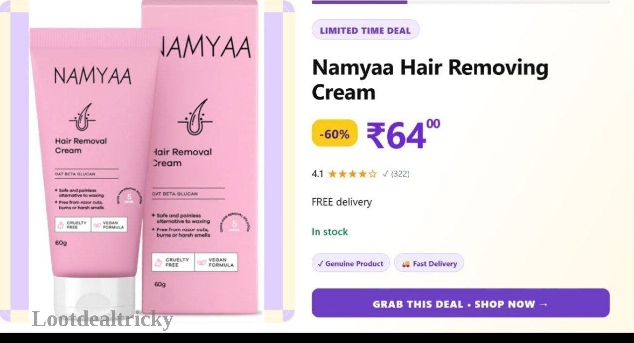 Namyaa Hair Removing | Limited Time Loot Offer