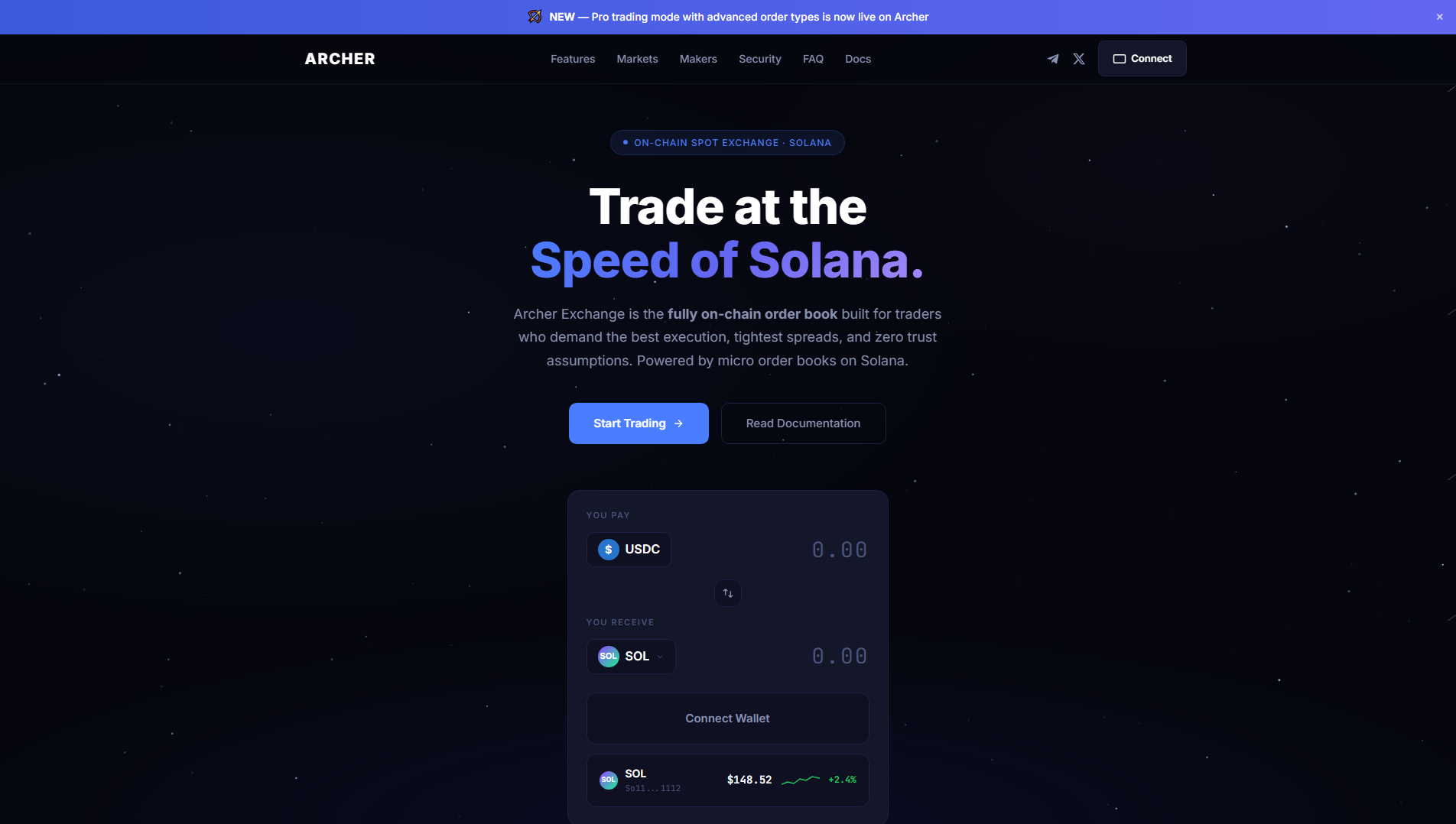 Forensic screenshot of archer-exchange.com showing the phishing page layout