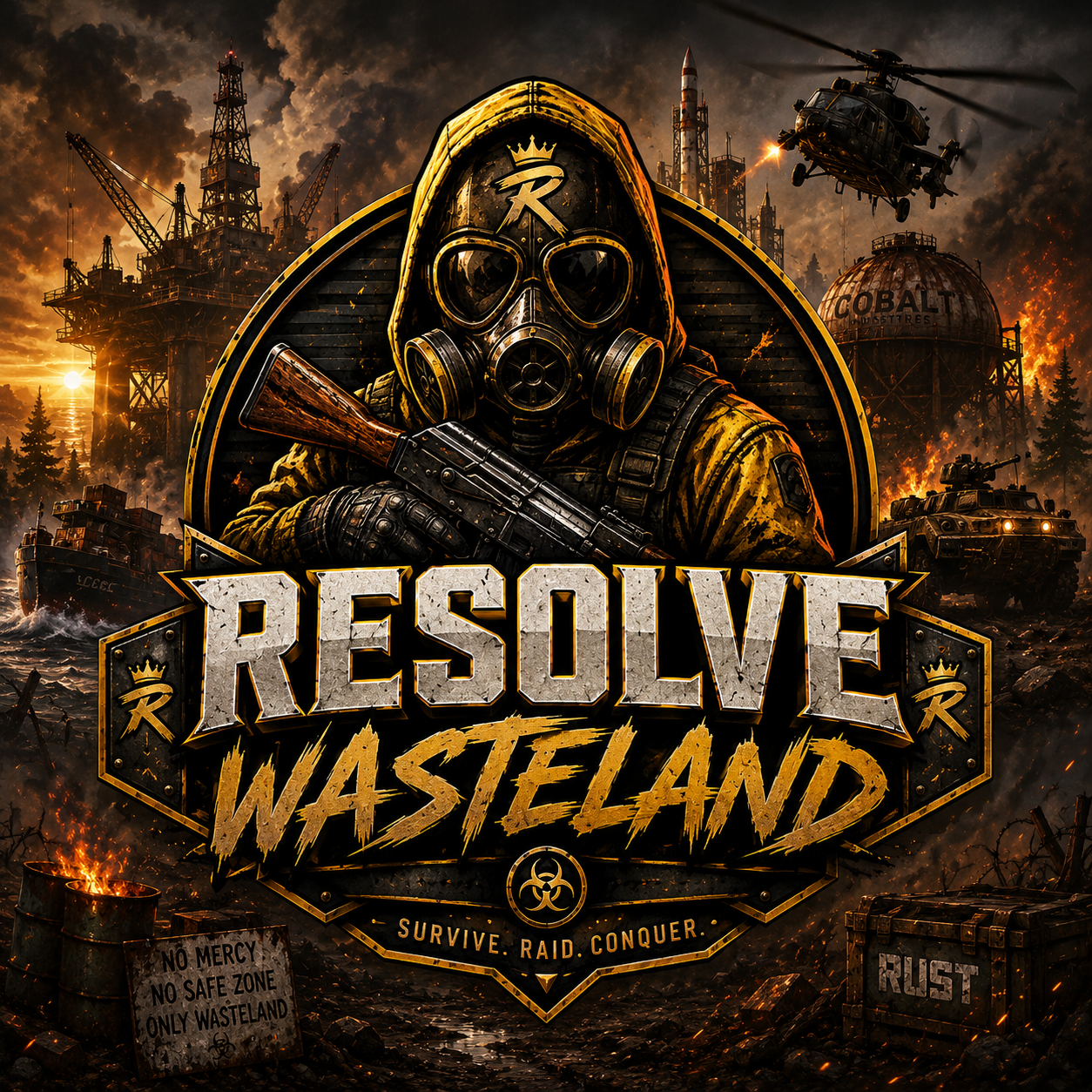 RESOLVE WASTELAND - 2X | WEEKLY WIPE | CLANS (MAX 6) | EVENTS logo