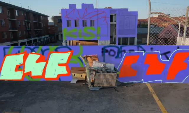 Graffiti artwork by super