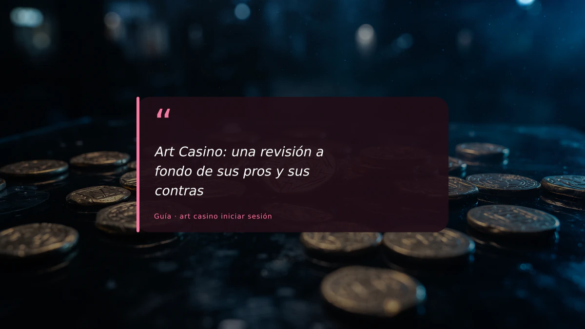 Art Casino: una revisión a fondo de sus pros y sus contras