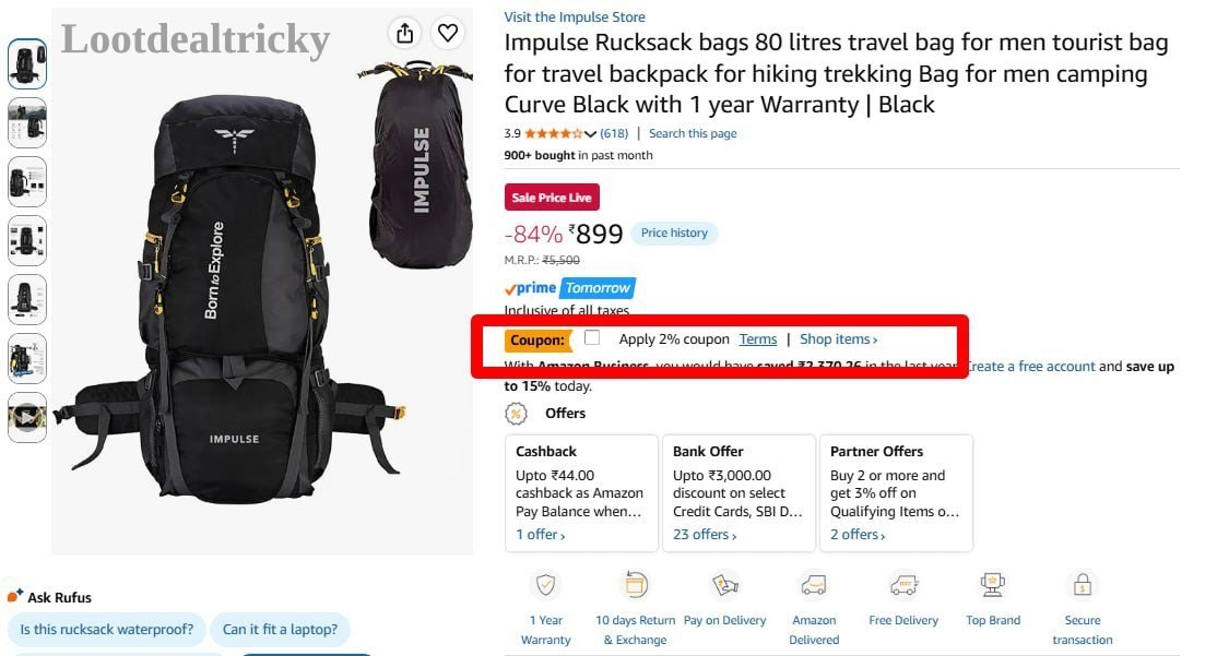 Impulse Hiking Trekking – Just 2% OFF | Loot Deal Impulse Hiking Trekking – Just 2% OFF | Loot Deal