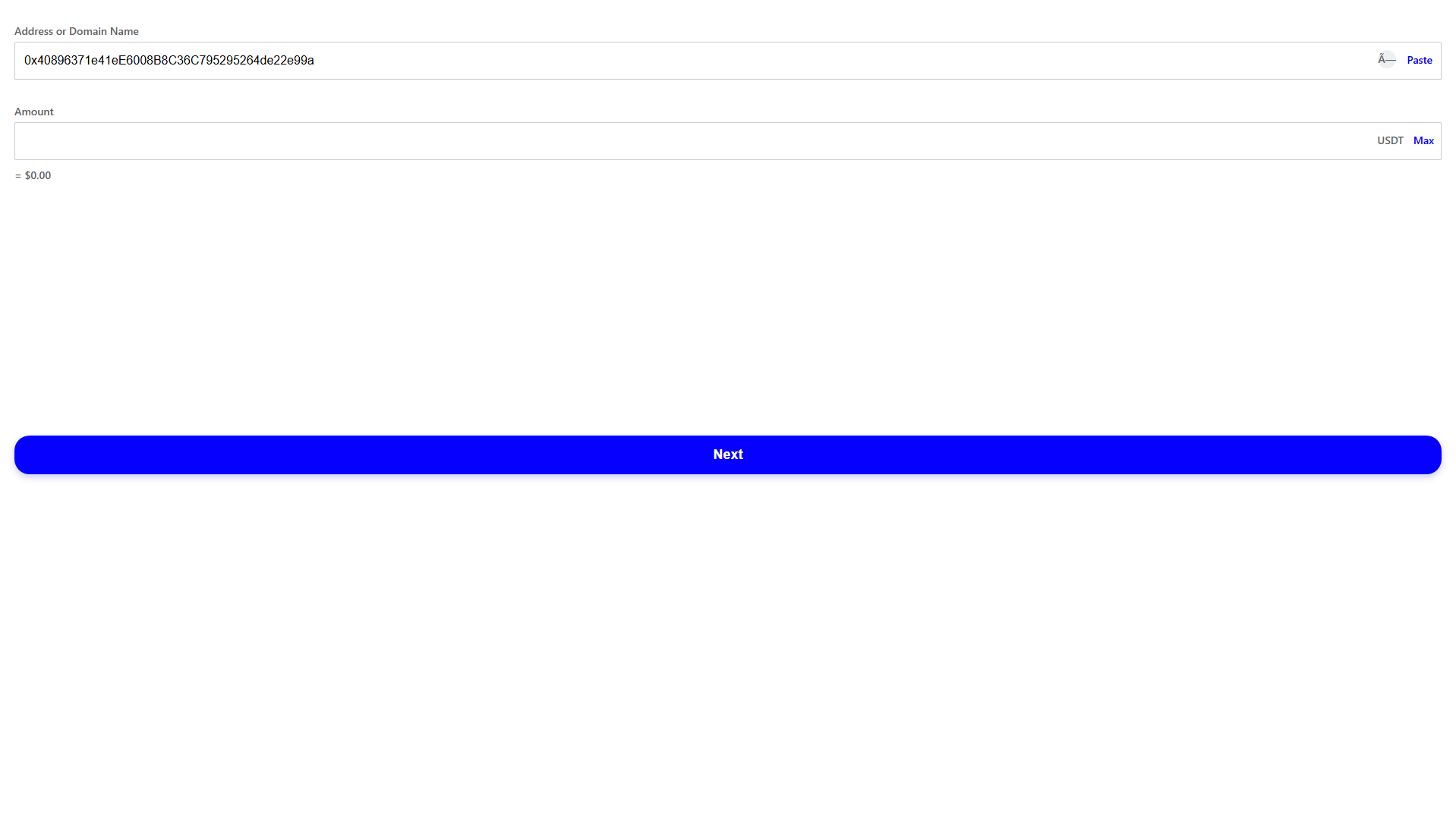 Forensic screenshot of trustwallet-send.in.bnbscan.org showing the phishing page layout