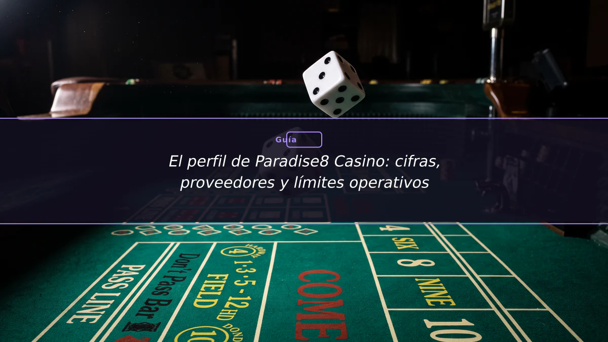 El perfil de Paradise8 Casino: cifras, proveedores y límites operativos