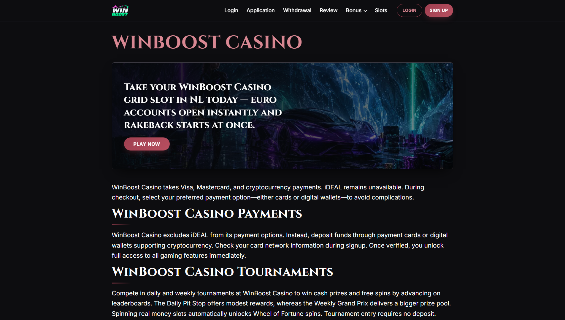 Stored capture of win-boost-casino.com