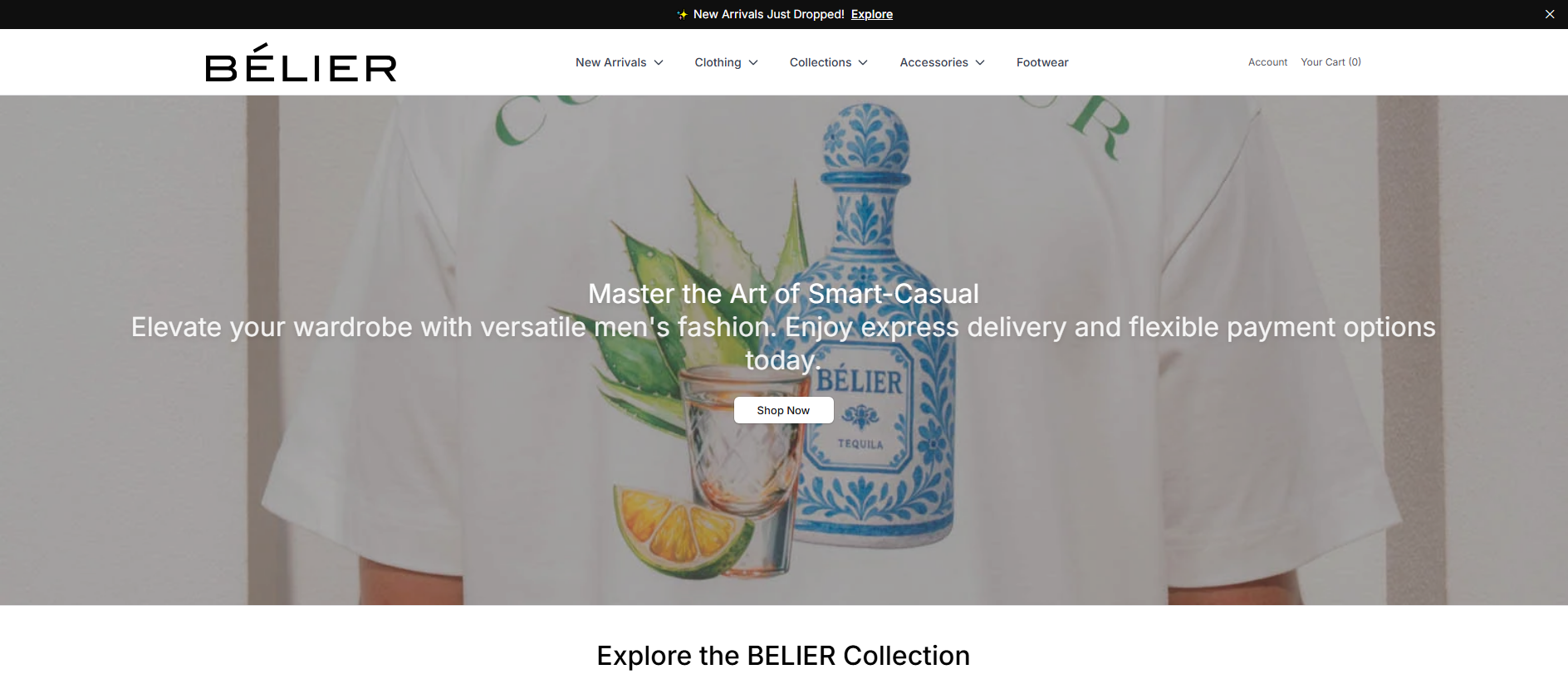 Stored capture of belierstyle.shop