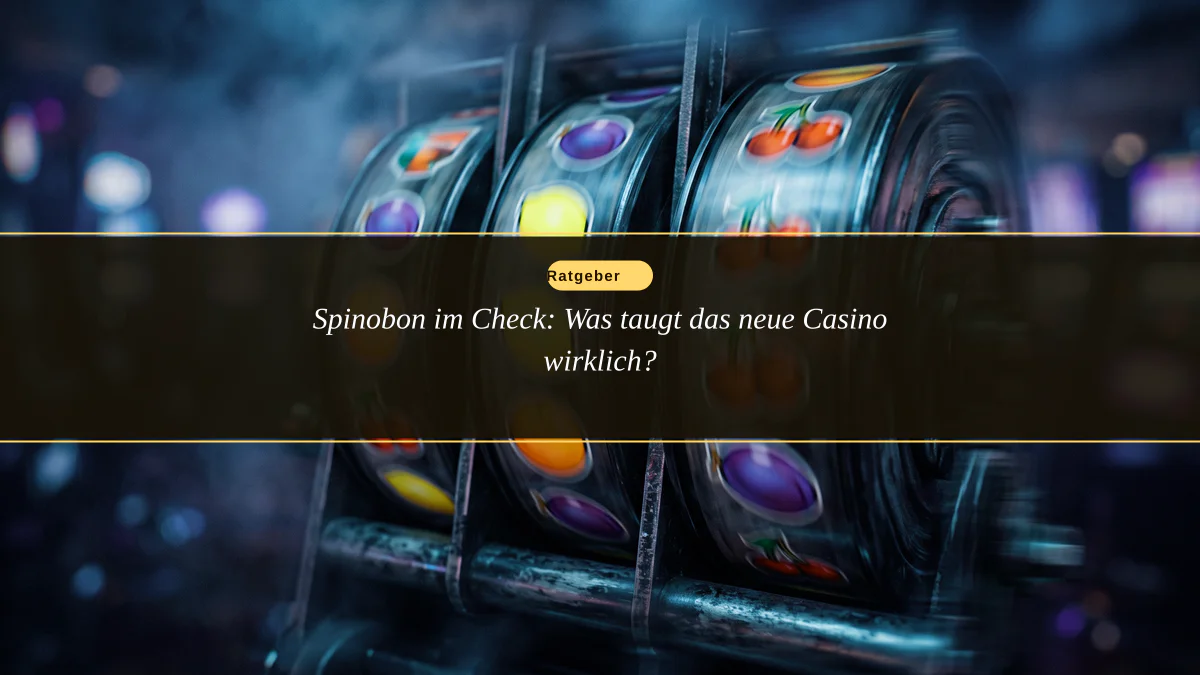 Spinobon im Check: Was taugt das neue Casino wirklich?
