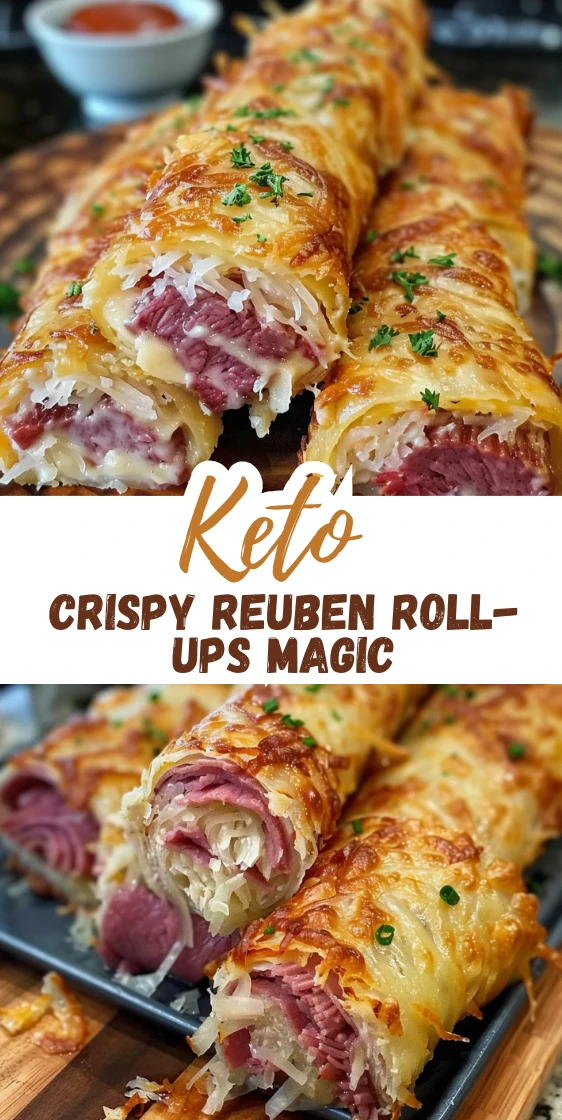 Keto Crispy Reuben Roll-Ups So Addictive