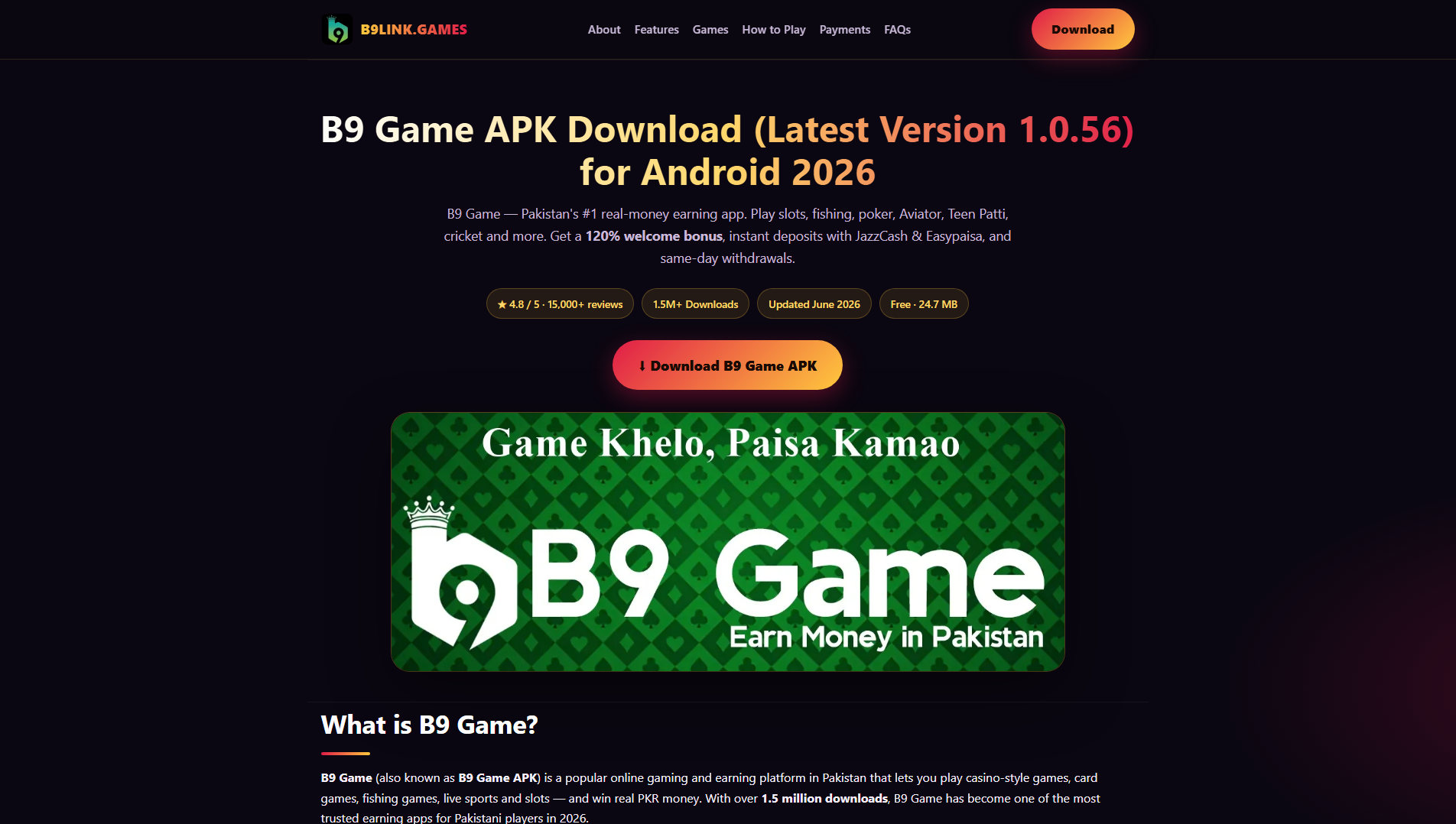 Stored capture of b9link.games