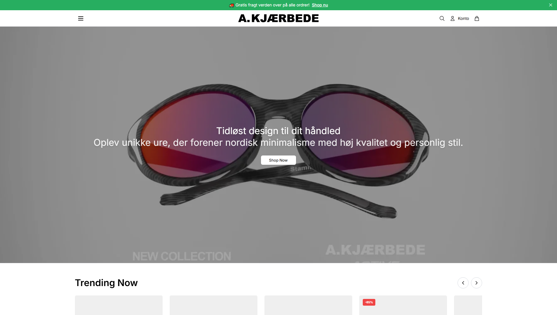 Stored capture of akjaerbedeco.shop