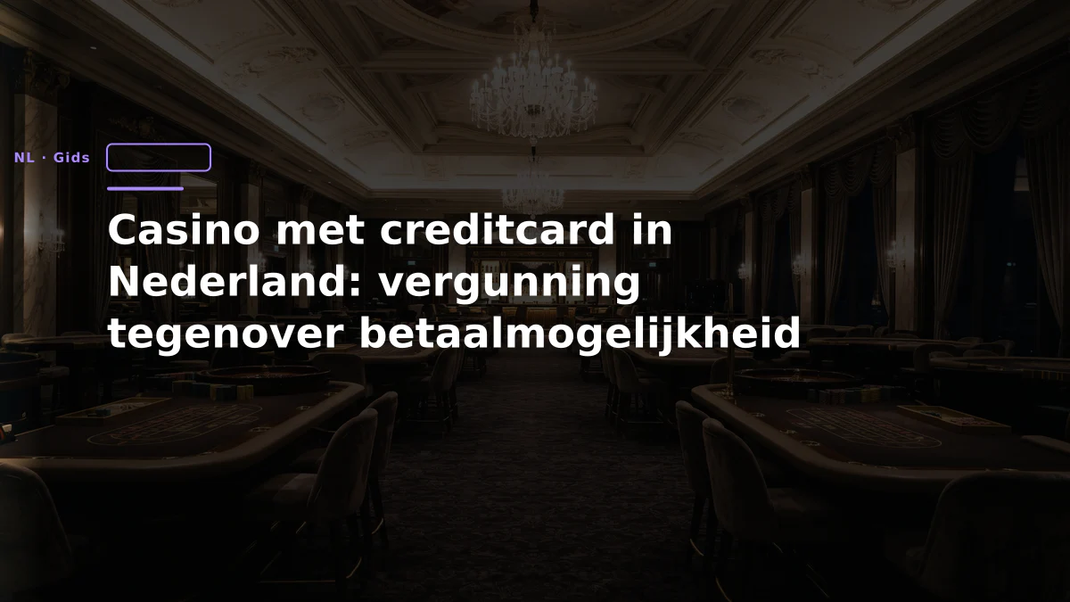 Casino met creditcard in Nederland: vergunning tegenover betaalmogelijkheid