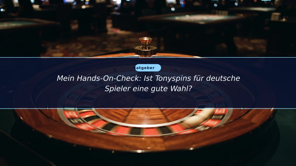 Mein Hands-On-Check: Ist Tonyspins für deutsche Spieler eine gute Wahl?