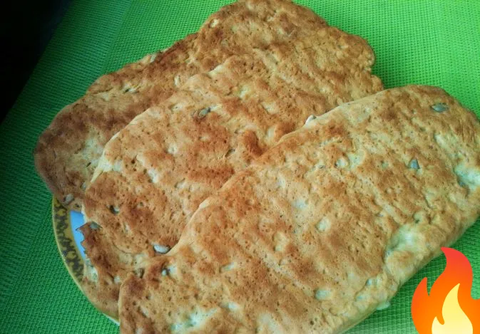 Постер Лепешки на кефире (в духовке)