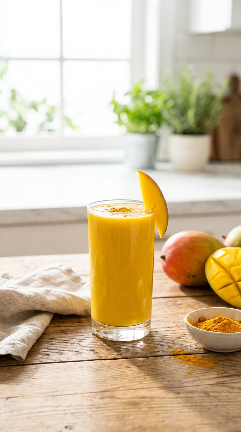 Golden Turmeric Mango Glow — Ready in 5 Minutes