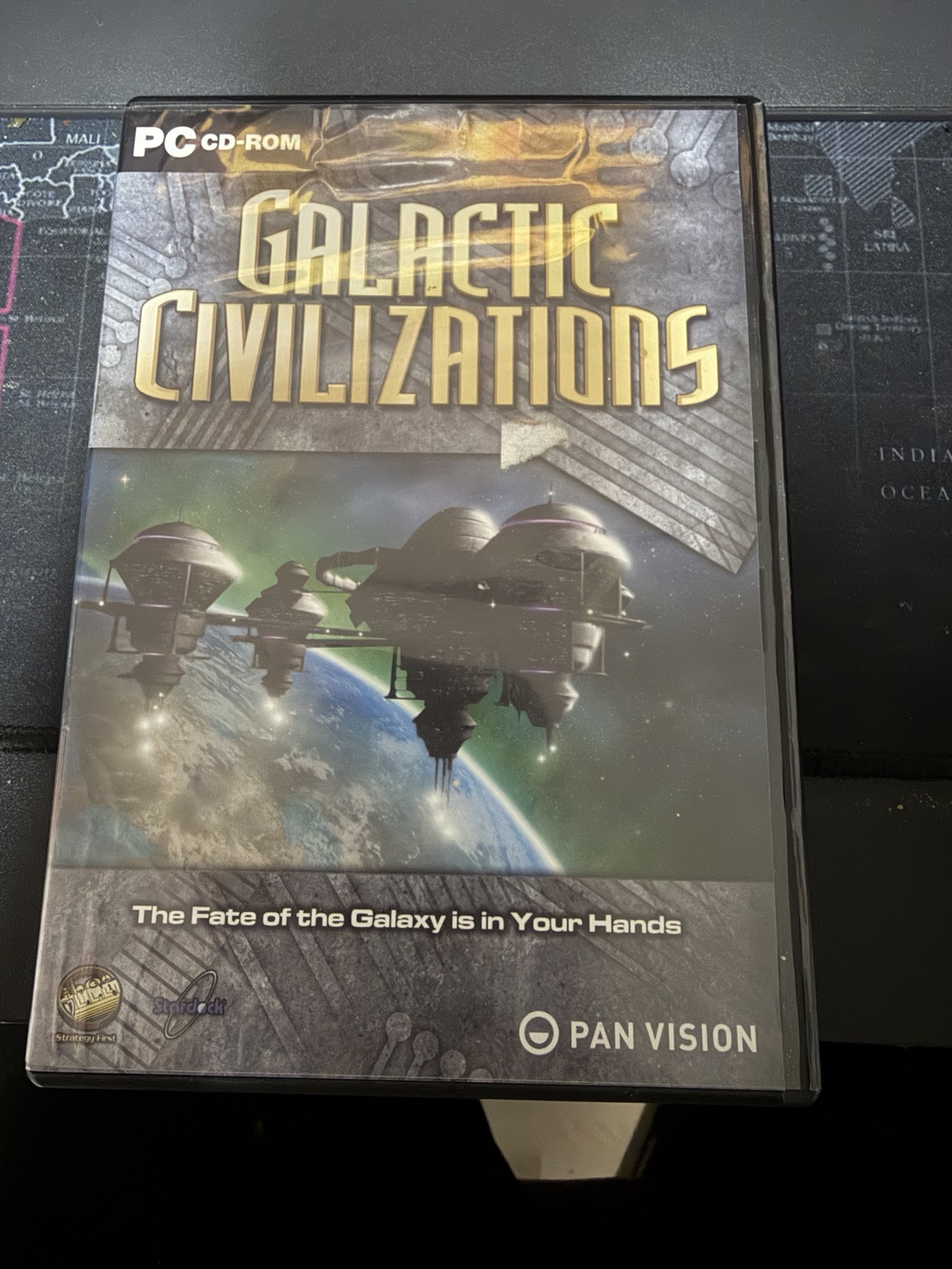 Galactic Civilizations front cover with Pan Vision branding