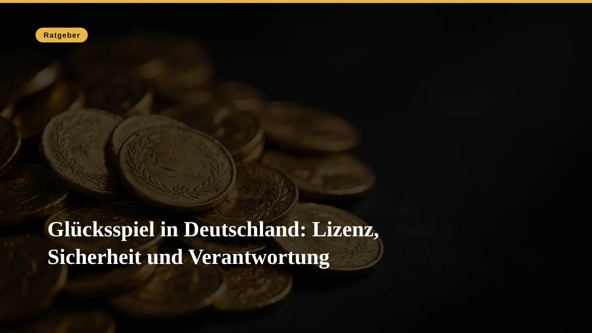 Glücksspiel in Deutschland: Lizenz, Sicherheit und Verantwortung