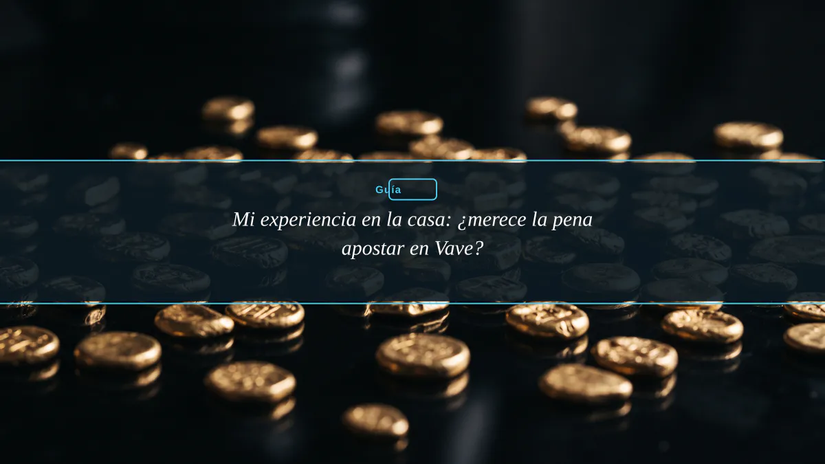 Mi experiencia en la casa: ¿merece la pena apostar en Vave?