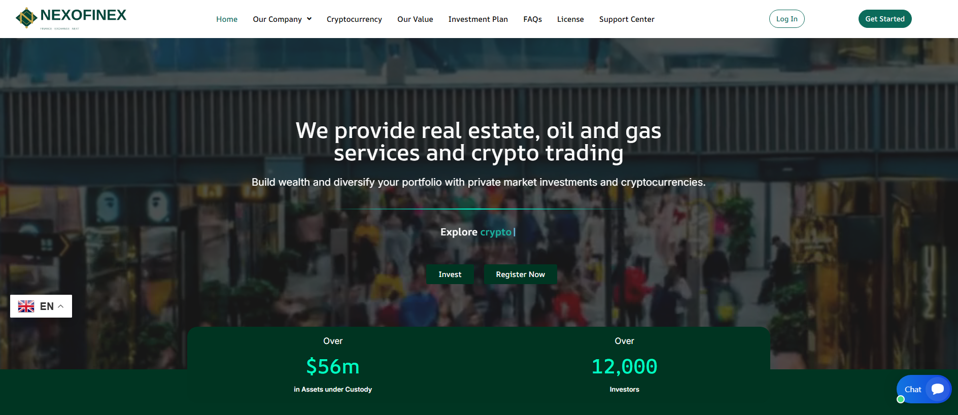 Stored capture of nexofinex.com